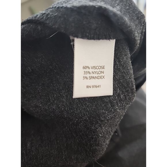 J Jill Ponte Slim Leg Pants Women's L Gray Pull On Stretch - Picture 10 of 10